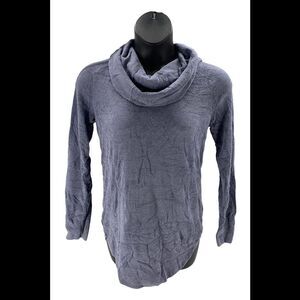 Barefoot Dreams CozyChic Ultra Lite Coastal Cowl Neck Tunic Blue - Regular
